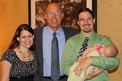 Bethany, Scotty, Eric, and baby Hazel